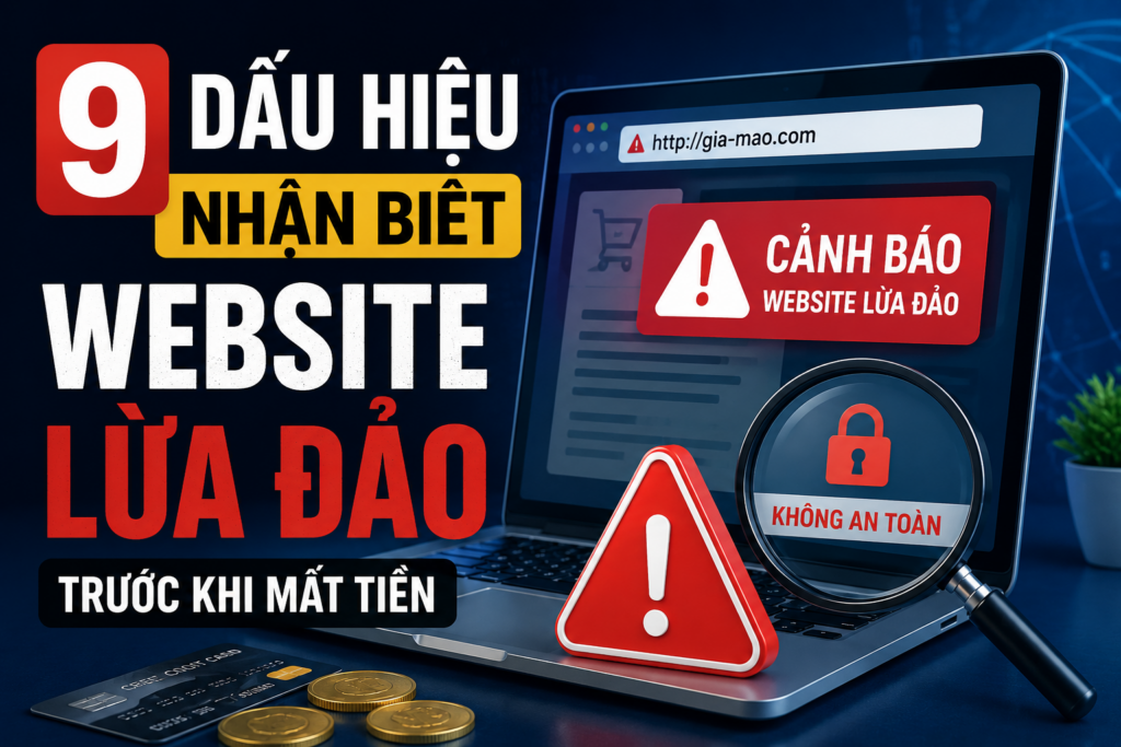 9 Dấu Hiệu Nhận Biết Website Lừa Đảo Trước Khi Mất Tiền