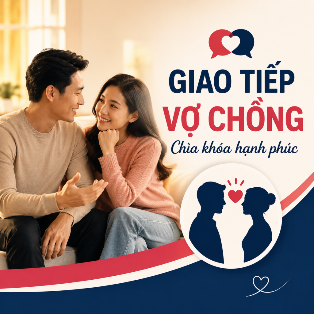 Giao tiếp vợ chồng là chìa khóa giúp tăng sự thấu hiểu và xây dựng hôn nhân hạnh phúc lâu dài.