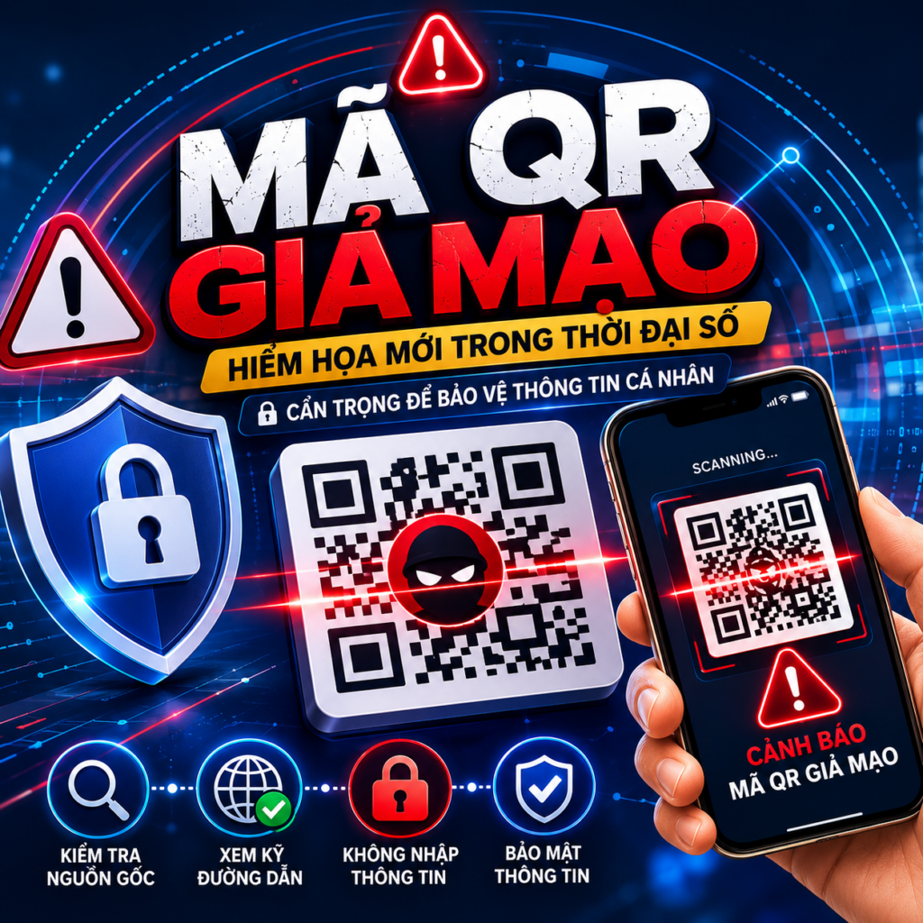 Mã QR giả mạo có thể dẫn đến lừa đảo bằng mã QR, gây mất thông tin cá nhân và ảnh hưởng đến an toàn số.