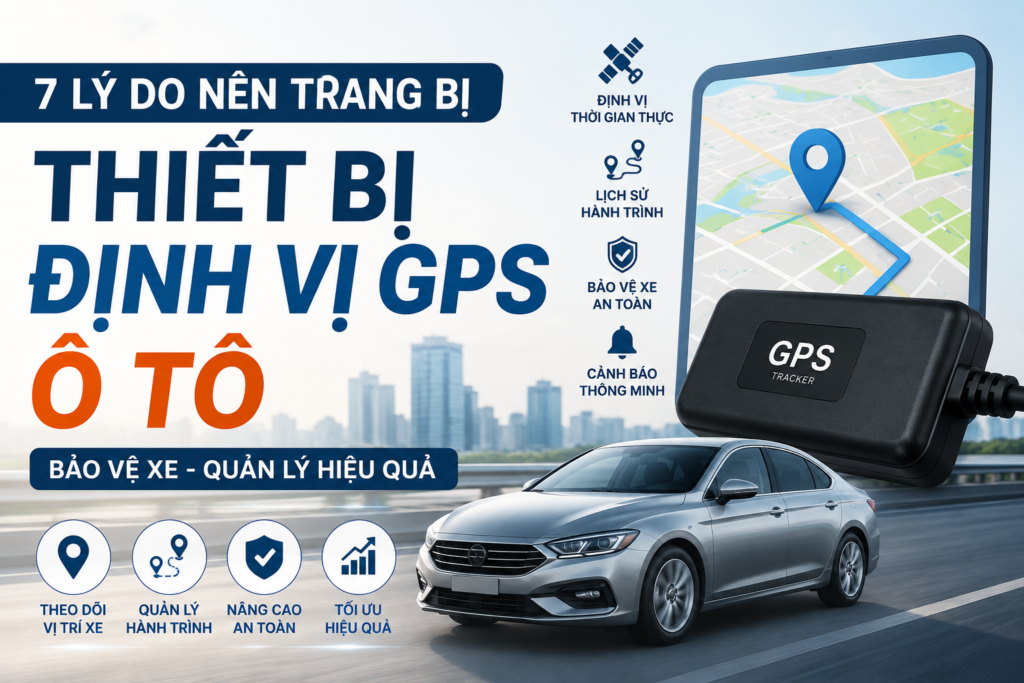 Thiết bị định vị GPS ô tô giúp theo dõi vị trí xe theo thời gian thực và quản lý hành trình hiệu quả.
