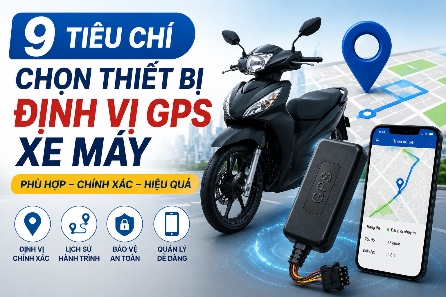 9 Tiêu Chí Chọn Thiết Bị Định Vị GPS Xe Máy Phù Hợp Và Hiệu Quả