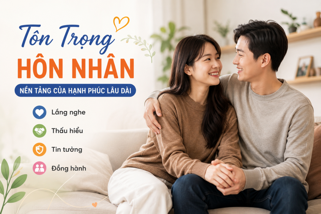 Tôn trọng hôn nhân giúp xây dựng niềm tin vợ chồng và duy trì hạnh phúc gia đình lâu dài.