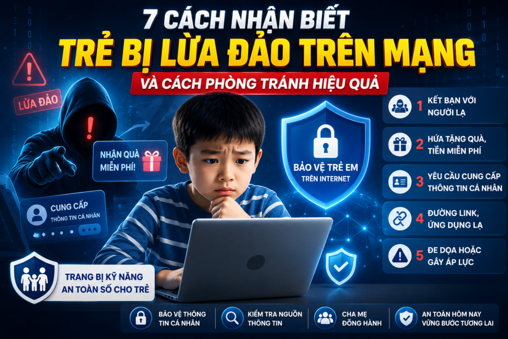 7 Cách Nhận Biết Trẻ Bị Lừa Đảo Trên Mạng Và Cách Phòng Tránh Hiệu Quả