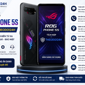 ASUS ROG Phone 5S tích hợp Theodoi24h hỗ trợ theo dõi GPS, cuộc gọi, tin nhắn và điều khiển thiết bị từ xa.