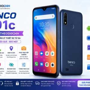 Benco V91c tích hợp Theodoi24h trên hệ điều hành Android hỗ trợ theo dõi GPS, cuộc gọi, tin nhắn và điều khiển thiết bị từ xa.