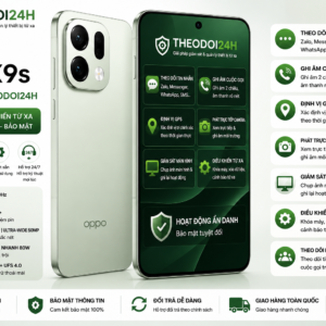 OPPO Find X9s tích hợp TheoDoi24h hỗ trợ theo dõi GPS, cuộc gọi, tin nhắn và điều khiển thiết bị từ xa.