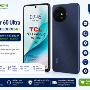 TCL NxtPaper 60 Ultra tích hợp TheoDoi24h hỗ trợ theo dõi GPS, cuộc gọi, tin nhắn và điều khiển thiết bị từ xa.